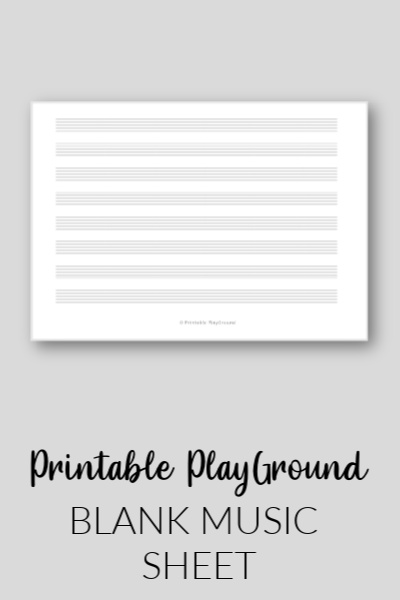 Printable Blank Music Sheets (Portrait) - A4 &amp; Letter Size Bundle